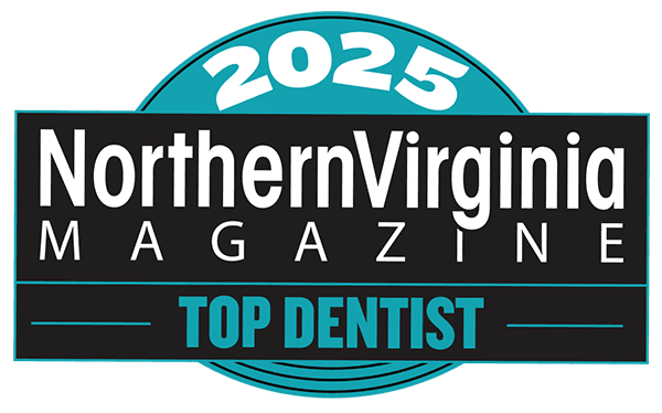 2025 Northern Virginia Magazine Top Dentist award badge