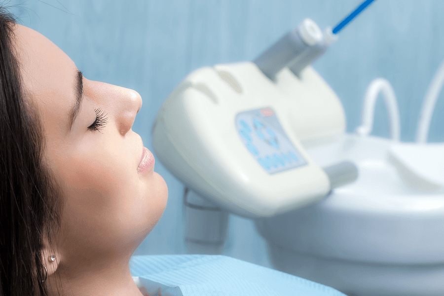 Relaxed patient at Esthetique Dentistry Ashburn